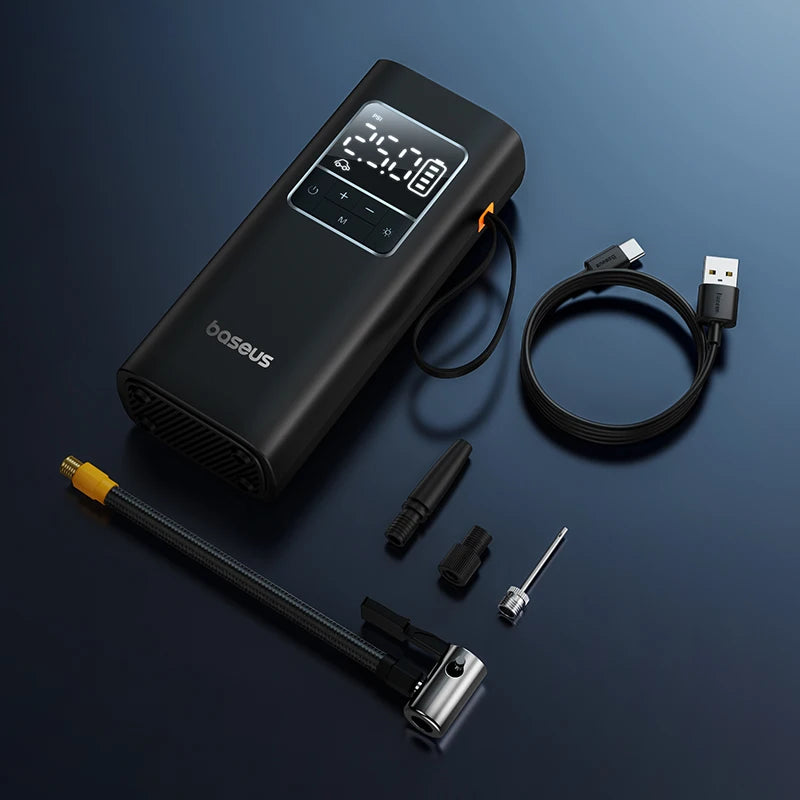 Baseus Portable Wireless Air Compressor with LCD Display