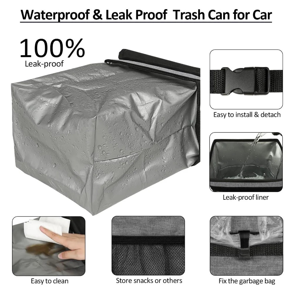 Premium Foldable Car Trash Bin