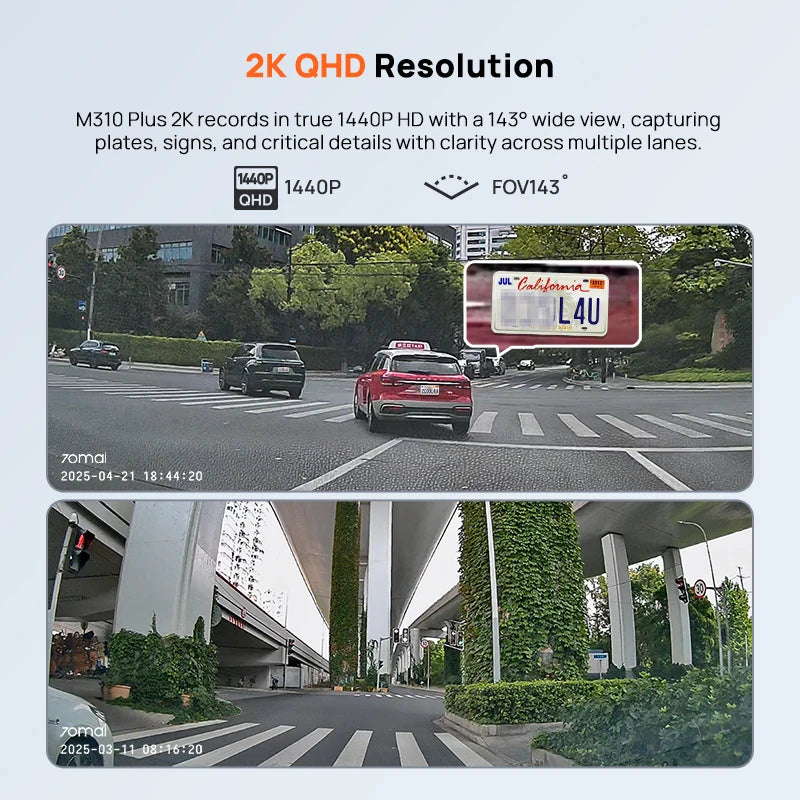 70mai Dash Cam m310 Plus 2k