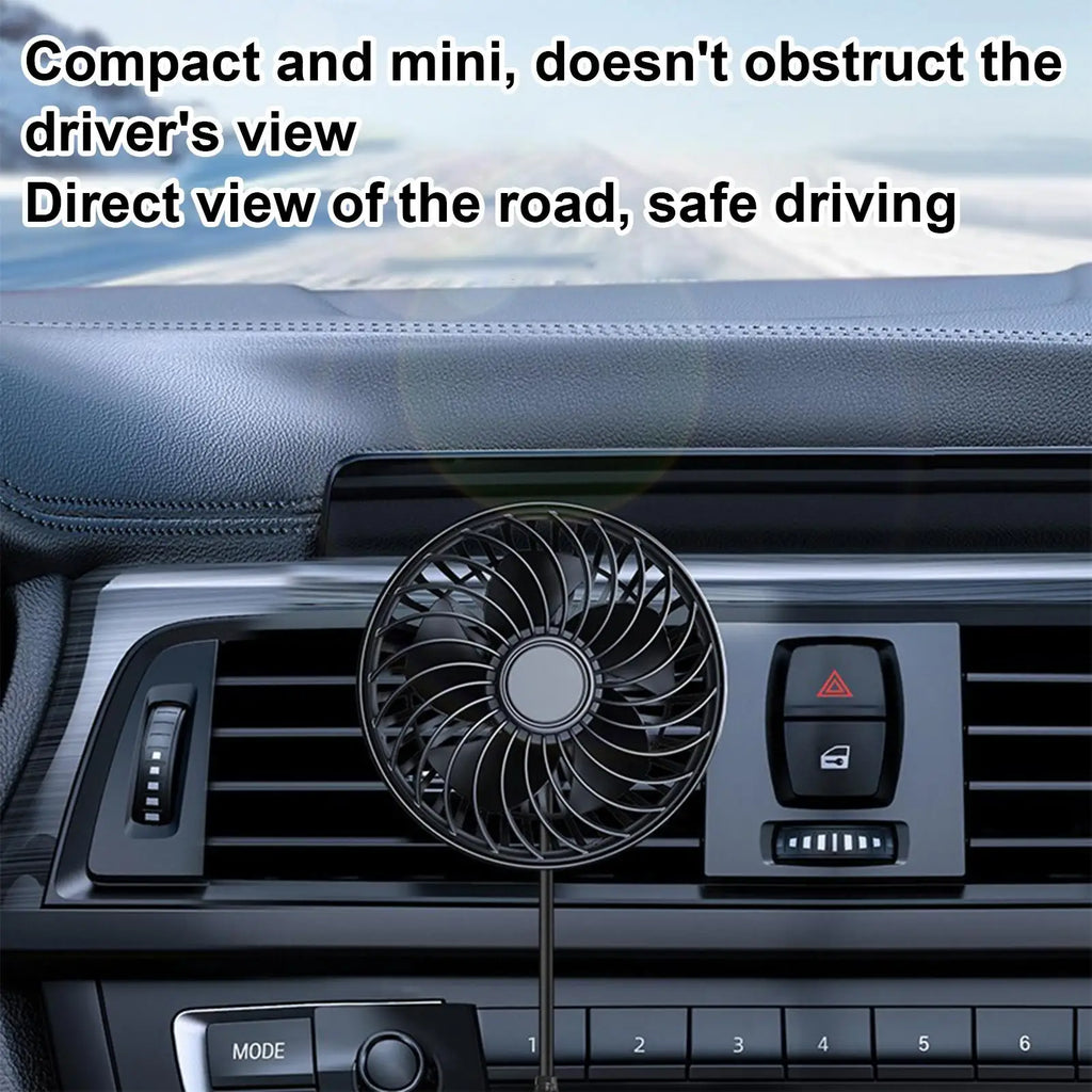 Portable Car Vent Fan- 3 Speed USB Cooling Fan