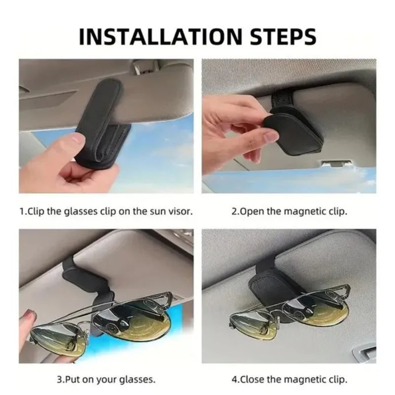 Premium Car Visor Glasses Holder