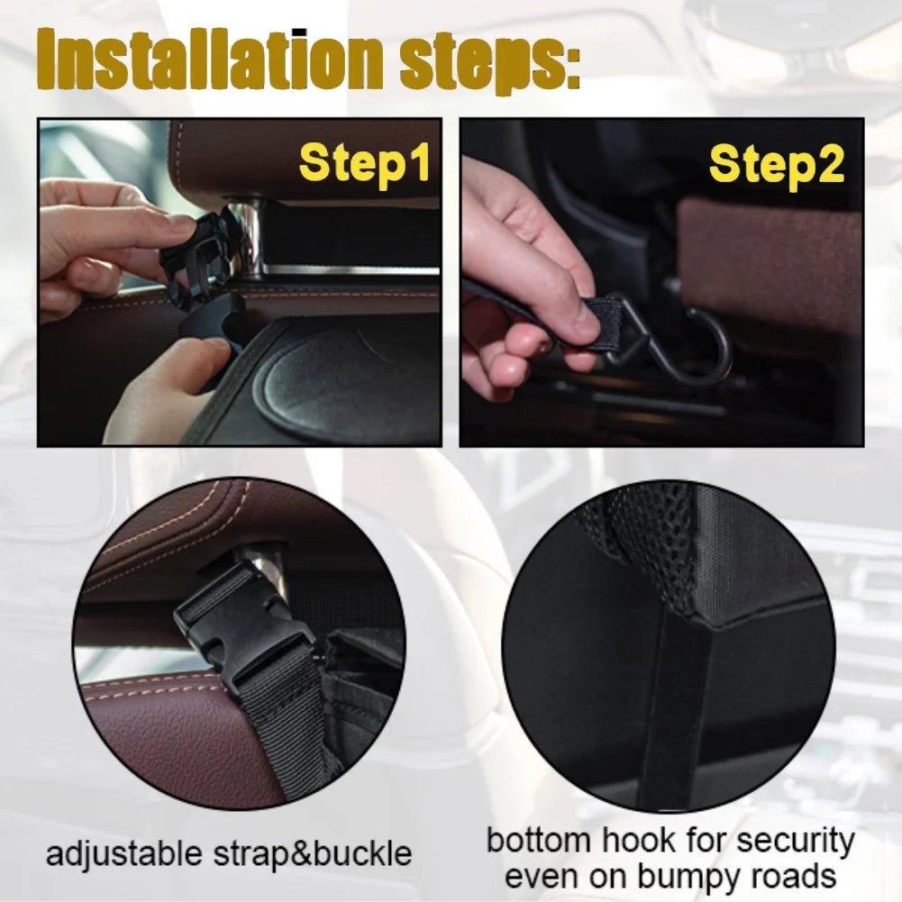 Premium Foldable Car Trash Bin
